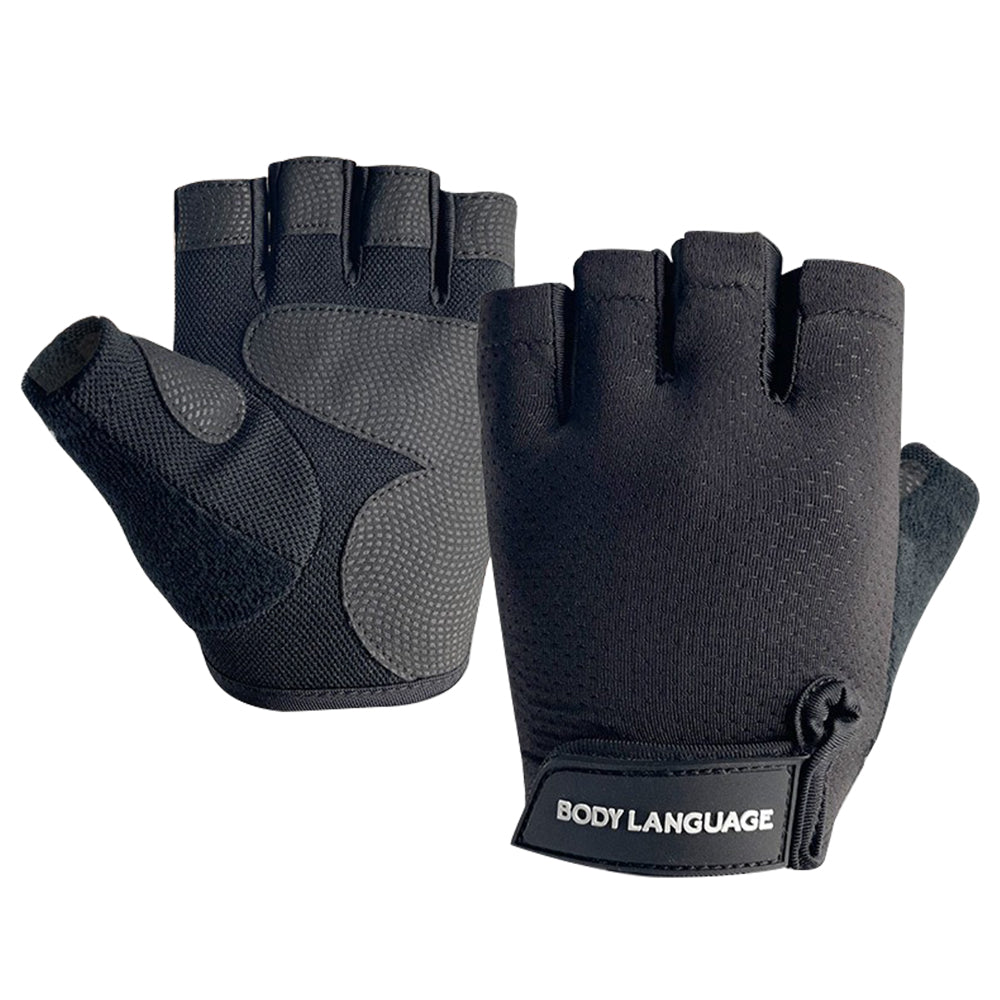 BGB21 1 Pair Unisex Pull-ups Fitness Sport Gloves Breathable Anti-skid Half Finger Gloves BGB21 1 Pair Unisex Pull-ups Fitness Sport Gloves Breathable Anti-skid Half Finger Gloves